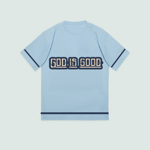 God is good blue  Unisex organic cotton t-shirt