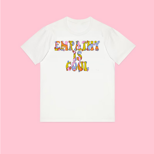 Flowerish multi empathy is cool font unisex t-shirt